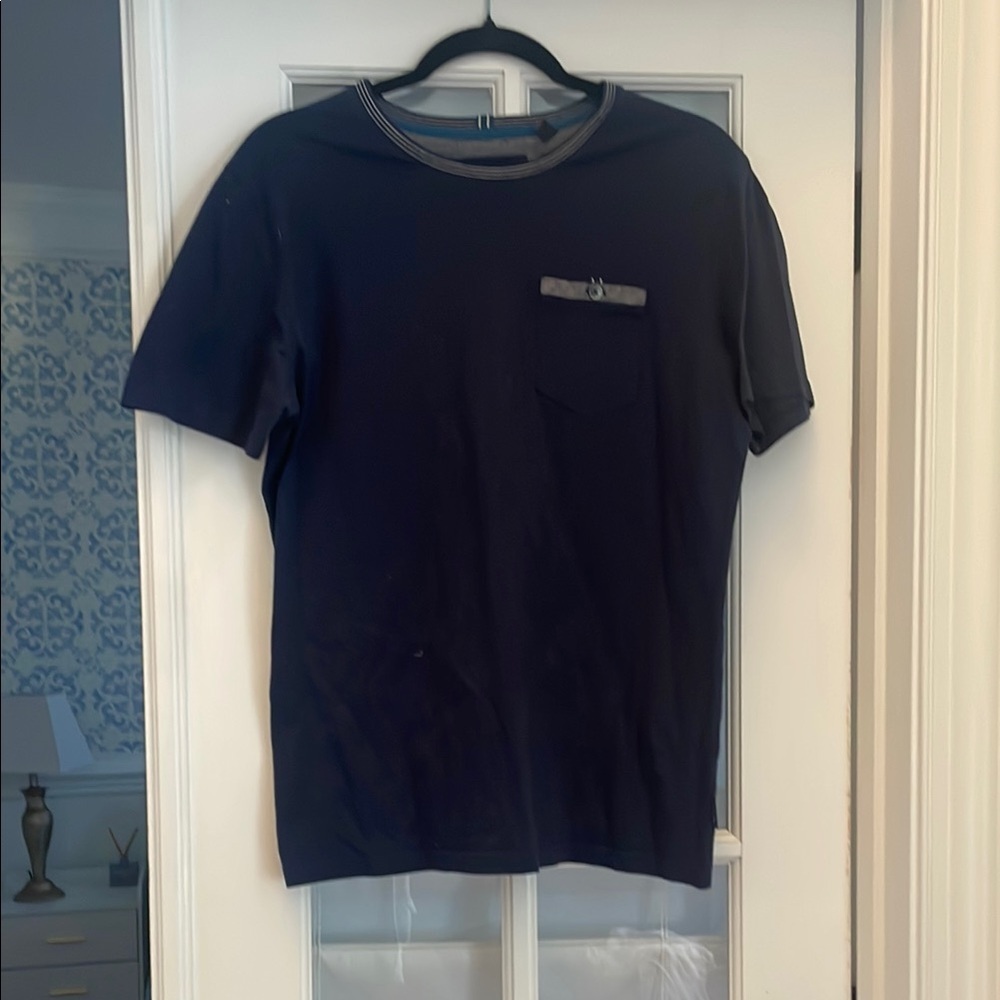 Ted Baker Black Short Sleeve Tee Crew Neck